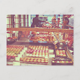 Makaronladen für Vintage Franzosen Postkarte