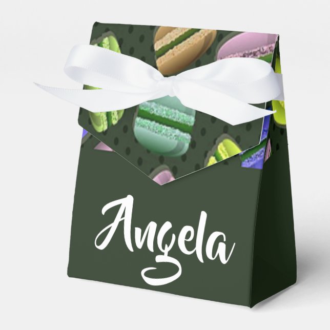 Makaronmuster aus individuelle Name Geschenkschachtel (Vorderseite)