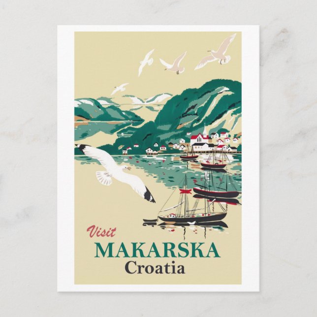 Makarska, Kroatien Postkarte (Vorderseite)
