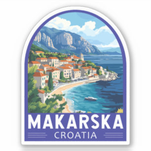 Makarska Kroatien Reisen Aufkleber