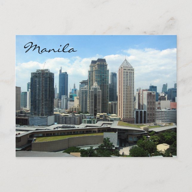 Makati-Skyline Postkarte (Vorderseite)