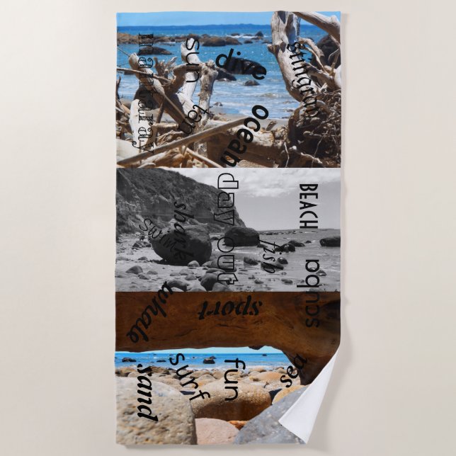 makatu Strandschönheit Neuseeland Strandtuch (Vorderseite)