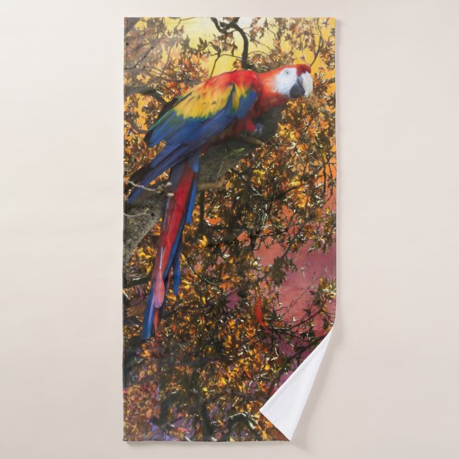 MAKAW-PARROT-REGENWALD-OUTPOST BADEHANDTUCH (Badehandtuch)