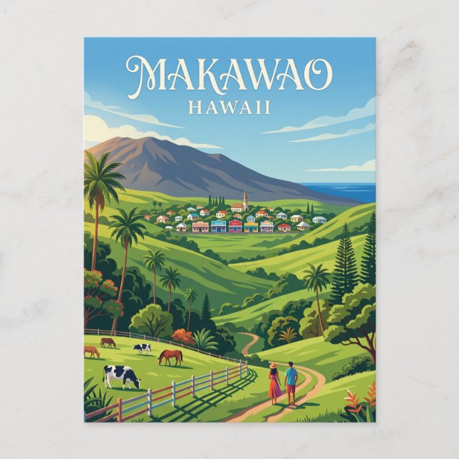 Makawao USA Postkarte (Vorderseite)