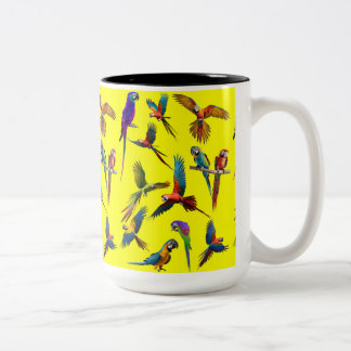 Makaws und mehr Makaws Zweifarbige Tasse