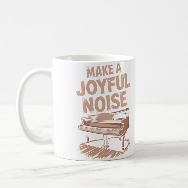 Make A Joyful Noise Piano Piano Player And Keyboar Kaffeetasse (Links)