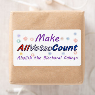 Make All Votes Count, Versandetiketten