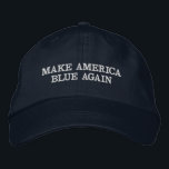 MAKE AMERICA BLAUE WIEDER BESTICKTE BASEBALLKAPPE<br><div class="desc">MAKE AMERICA BLAUE WIEDER</div>