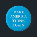 "MAKE AMERICA DENKEN WIEDER" PARODY PINBACK BUTTON<br><div class="desc">"MAKE AMERICA WIEDER DENKEN" Trumps Slogan Parodie-Taste.</div>