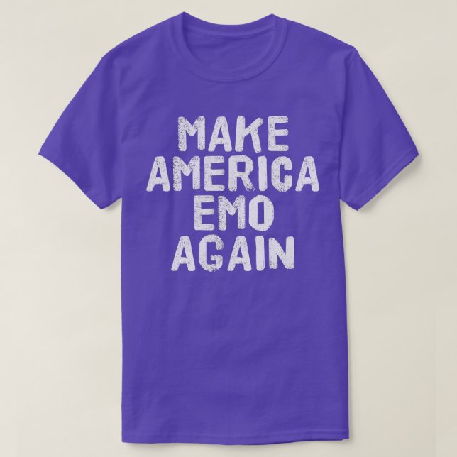 MAKE AMERICA EMO WIEDER Funny Goth US Geschenkidee T-Shirt (Design vorne)