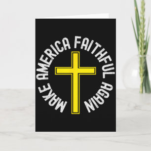 Make America Faithful Again, Christlich, Ostern, W Karte
