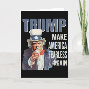 Make America Fearless Again Pro Trump Republikaner Karte