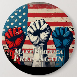 Make America Free Again Kunstwerk Button