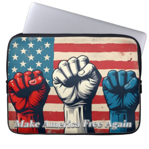 Make America Free Again Kunstwerk Laptopschutzhülle