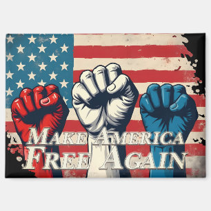 Make America Free Again Kunstwerk Magnet