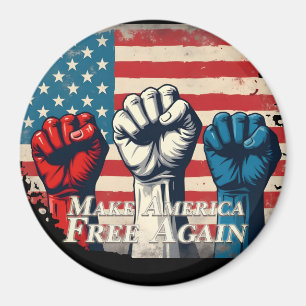 Make America Free Again Kunstwerk Magnet