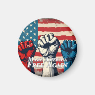 Make America Free Again Kunstwerk Magnet