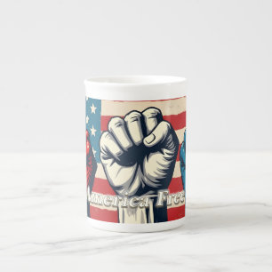 Make America Free Again Kunstwerk Prozellantasse