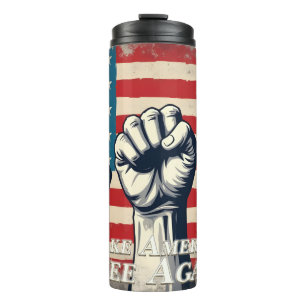 Make America Free Again Kunstwerk Thermosbecher