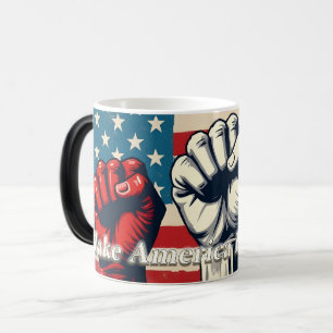 Make America Free Again Kunstwerk Verwandlungstasse