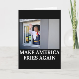 Make America Fries Again - Lustiger Trump Drive Th Karte