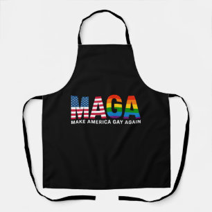 Make America Gay Again Gay Pride 2025 LGBTQ+  Schürze