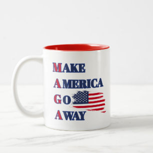 Make America Go Away - MAGA PUN lustigen Schlamm U Zweifarbige Tasse