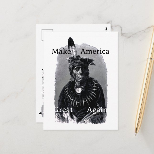 Make America Great Again Postcard Postkarte (Vorderseite/Rückseite Beispiel)