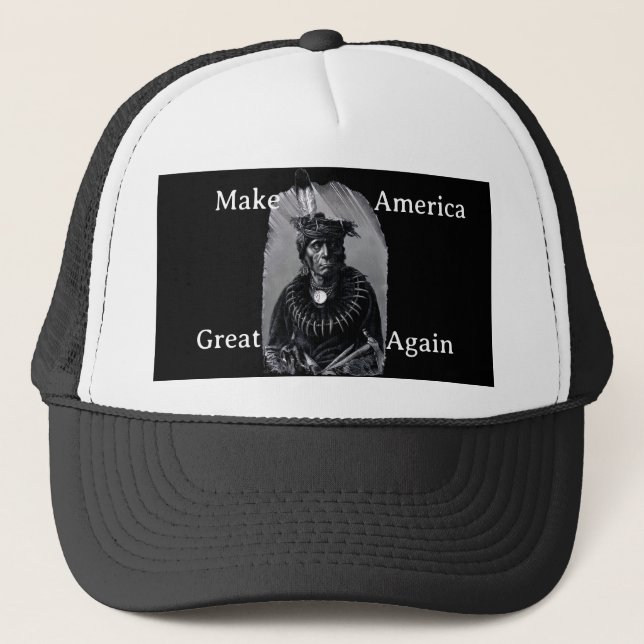 Make America Great Again Trucker Hat Truckerkappe (Vorderseite)