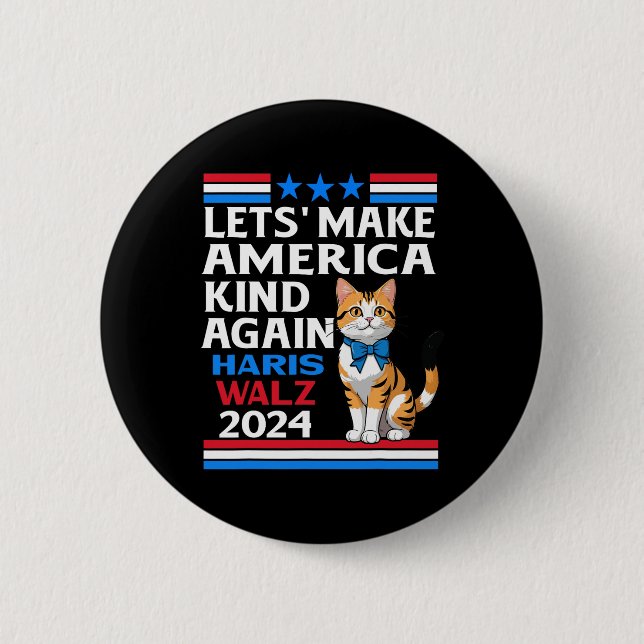 Make America Kind wieder Kamala Harris Tim Wheimer Button (Vorderseite)