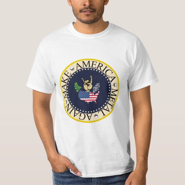 MAKE AMERICA METAL AGAIN T-Shirt (Vorderseite)