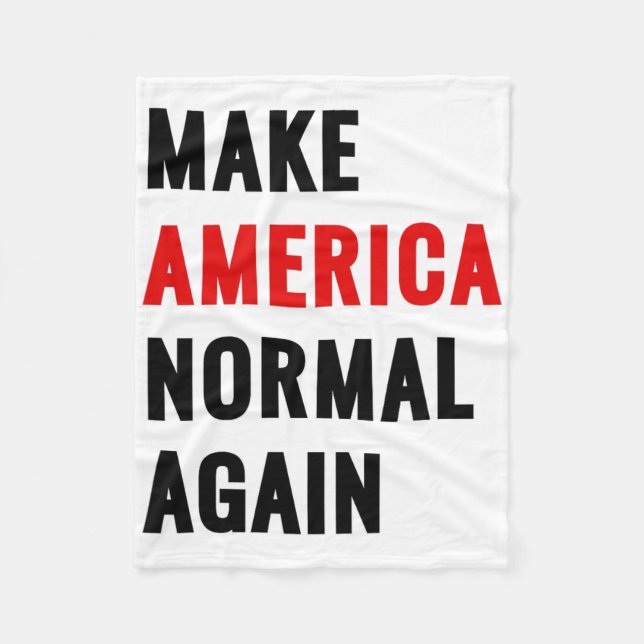 Make America Normal Again  Fleecedecke (Vorderseite)