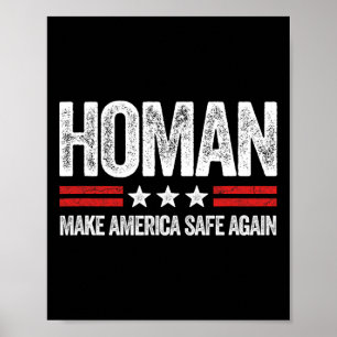 Make America Safe Again Tom Homan Lustig Wir Patri Poster