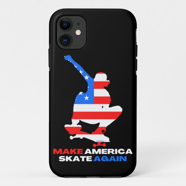 MAKE AMERICA SKATE AGAIN ollie grab edition        Case-Mate iPhone Hülle (Rückseite)
