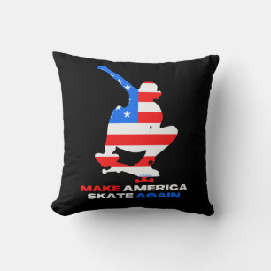 MAKE AMERICA SKATE WIEDER OLIENgrabausgabe Kissen