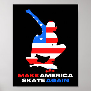 MAKE AMERICA SKATE WIEDER OLIENgrabausgabe Poster