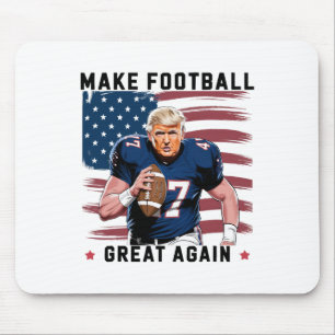 Make American Football Great Again Trump Usa Flagg Mousepad