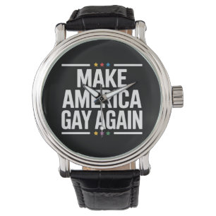 Make American Gay Again Lustiger Gay Pride Monat Armbanduhr
