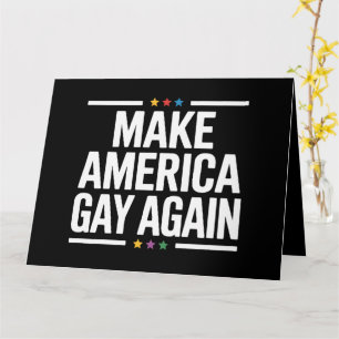 Make American Gay Again Lustiger Gay Pride Monat Karte