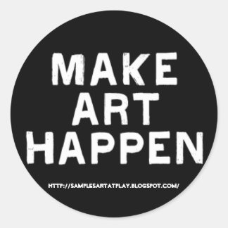 Make Art Happen - Aufkleber