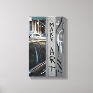 MAKE ART New York Graffiti Street Fotografie NYC Leinwanddruck