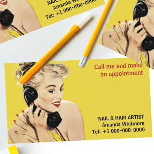 Make-Artist Haar Nail Visitenkarte