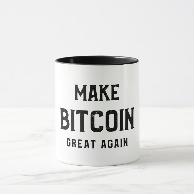Make Bitcoin great again mug Tasse (Zentrum)