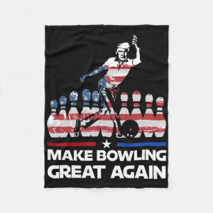 Make Bowling Great Again Lustig Trump Us Flag Bowl Fleecedecke