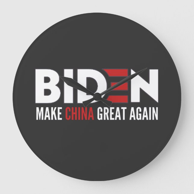 Make China Great Again Große Wanduhr (Vorderseite)