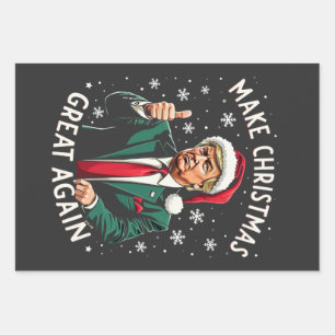Make Christmas Great Again Hässlicher Weihnachtsma Geschenkpapier Set