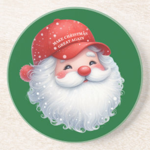 Make Christmas Great Again Maga GOP Weihnachtsmann Getränkeuntersetzer