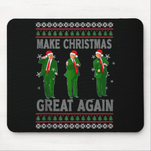Make Christmas Great Again Santa Trump Tanz Hässli Mousepad