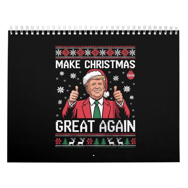 Make Christmas Great Again Trump Pajamas Ugly Xmas Kalender (Titelbild)