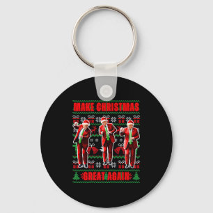 Make Christmas Great Again Trump Schlafanzug Hässl Schlüsselanhänger